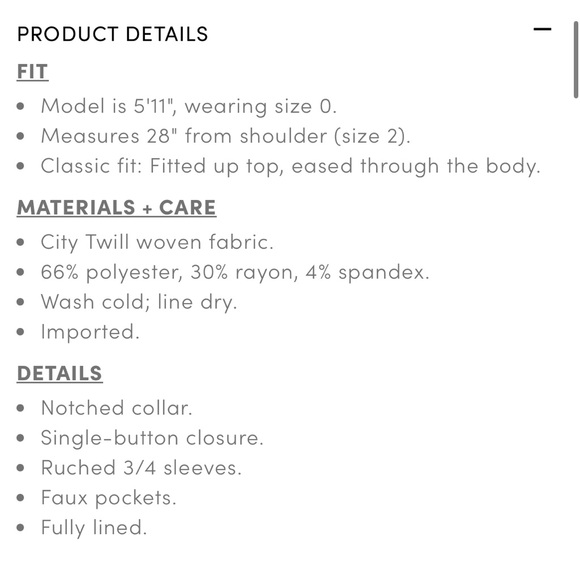 Torrid City Twill Classic Fit Blazer EUC Size 3 - Picture 10 of 10